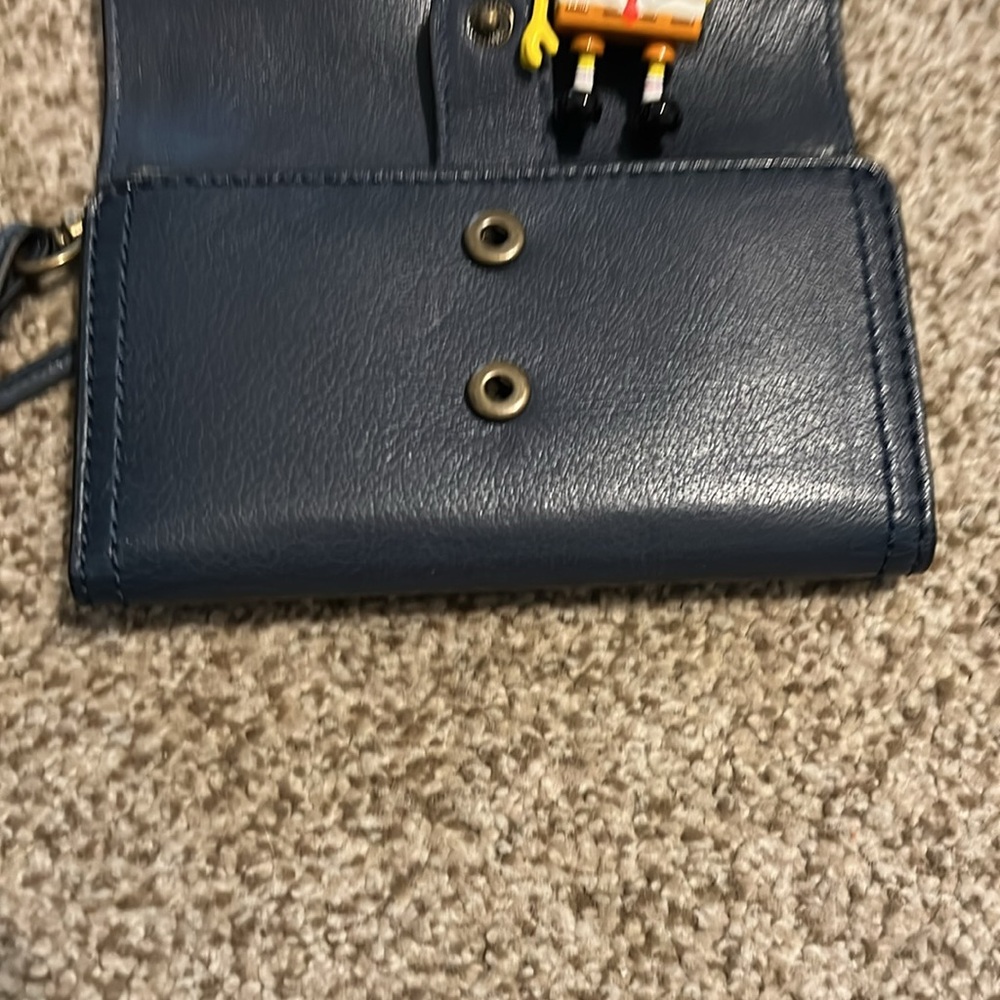 Frye Lily Phone Crossbody Wallet - Navy NWT - Picture 4 of 8